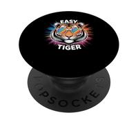 Facile Tigre Divertente Gioco di parole Tigre Dire scherzo Animale PopSockets PopGrip Adesivo