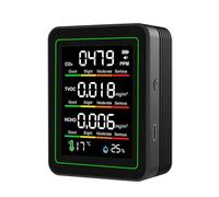 Facile Trasporto Contatore Aria Parametri Multipli Monitor CO2 HCHO Temperatura Tester con Schermo LCD per Indoor Monitori Piccoli Sensori D'aria