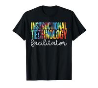 Facilitatore della Tecnologia didattica per Il Ritorno a Scuola Tie Dye Maglietta