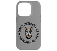 Facilmente distratto da Australian Cattle Dog Custodia per iPhone 14 Pro