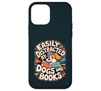 Facilmente distratto da cani e libri Lettura divertente Custodia per iPhone 12 mini