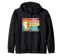 Facilmente distratto da Cats And Books Book Lover Felpa con Cappuccio