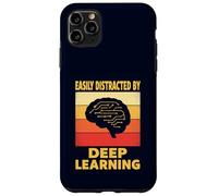 Facilmente distratto da Deep Learning Divertente scienziato di codifica AI Custodia per iPhone 11 Pro Max