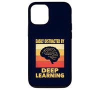 Facilmente distratto da Deep Learning Divertente scienziato di codifica AI Custodia per iPhone 12/12 Pro