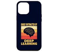 Facilmente distratto da Deep Learning Divertente scienziato di codifica AI Custodia per iPhone 12 Pro Max