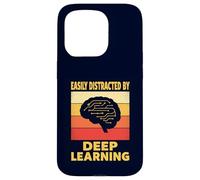 Facilmente distratto da Deep Learning Divertente scienziato di codifica AI Custodia per iPhone 15 Pro