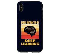 Facilmente distratto da Deep Learning Divertente scienziato di codifica AI Custodia per iPhone XS Max