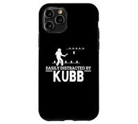 Facilmente distratto da Kubb Viking Chess Funny Kubb Custodia per iPhone 11 Pro