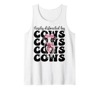 Facilmente distratto da Mucche allevatore di Latte Mucca Allevamento Ragazza Mamma Canotta