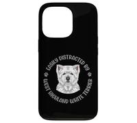 Facilmente distratto da My West Highland White Terrier Custodia per iPhone 13 Pro