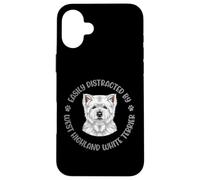 Facilmente distratto da My West Highland White Terrier Custodia per iPhone 16 Plus