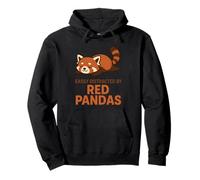 Facilmente distratto da Red Pandas Felpa con Cappuccio