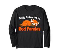 Facilmente distratto da Red Pandas Maglia a Manica