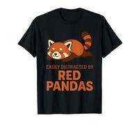 Facilmente distratto da Red Pandas Maglietta