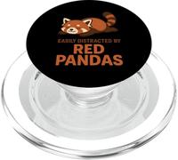 Facilmente distratto da Red Pandas PopSockets PopGrip per MagSafe