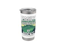 Facilmente distratto da rocce geologo montagna Rockhounding Bicchiere termico in acciaio inox doppia parete