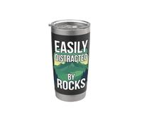 Facilmente distratto da rocce geologo montagna Rockhounding Bicchiere termico in acciaio inox doppia parete