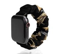 Facilmente distratto da trichechi carino tricheco scrunchie cinturino morbido elastico di ricambio compatibile con Apple Watch, 42mm/44mm, Acciaio inossidabile, Nessuna pietra preziosa