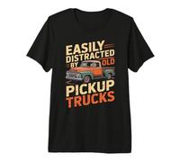 Facilmente distratto da Vecchi camioncini Vintage Classic Maglietta Premium