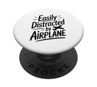Facilmente Distratto Dagli Aerei Pilota Appassionato Di PopSockets PopGrip Adesivo