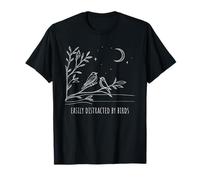 Facilmente distratto dagli uccelli - Birdwatcher minimalista Maglietta