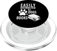 Facilmente distratto dai cani Libri Divertente Lettore Detto PopSockets PopGrip per MagSafe