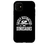 Facilmente distratto dai dinosauri Paleontologia Paleontologo Custodia per iPhone 11