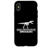 Facilmente distratto dai dinosauri Paleontologia Paleontologo Custodia per iPhone X/XS