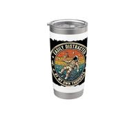 Facilmente distratto dai miei pensieri ADHD Astronaut Space Bicchiere termico in acciaio inox doppia parete