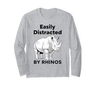Facilmente distratto dai rinoceronti Maglia a Manica
