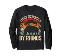 Facilmente distratto dai rinoceronti Maglia a Manica