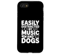 Facilmente distratto dalla musica e divertimento dei cani per gli amanti degli animali domestici Custodia per iPhone SE (2020) / 7/8