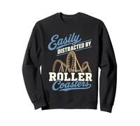 Facilmente distratto dalle Montagne Russe Thrill Ride Humor Felpa