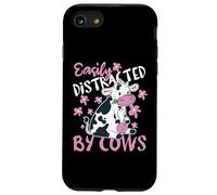 Facilmente distratto dalle mucche per le ragazze Custodia per iPhone SE (2020) / 7/8