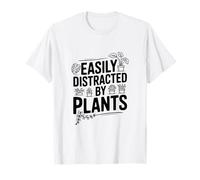 Facilmente distratto dalle Piante Divertente appassionato di Giardinaggio Maglietta