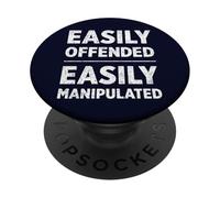 Facilmente offeso facilmente manipolato. Anti Cancel Culture PopSockets PopGrip Adesivo