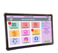 FACILOTAB XXL Classic - Tablet Senior, semplice e intuitivo, ideale per anziani - schermo tattile molto grande adatto - Fotocamera anteriore e posteriore - Connessione WiFi - 256 GB - Android 15 - L8