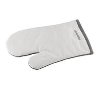 FACKELMANN 14298 - Guanto da forno, in cotone, colore: Bianco/Grigio