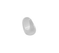 Fackelmann 20501 - Mini Ganci Multiuso, 2,5 cm, 6 Pezzi, Colore: Bianco