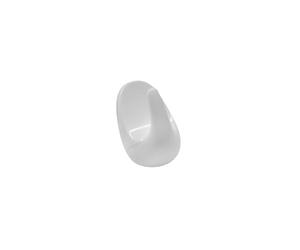 Fackelmann 20501 - Mini Ganci Multiuso, 2,5 cm, 6 Pezzi, Colore: Bianco