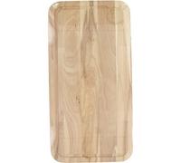 Fackelmann 3181050 - Tagliere rettangolare con scanalatura, tagliere in legno, tagliere, legno, 45 x 25 x 1,6 cm