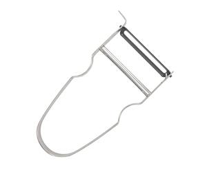 Fackelmann 36122 Rasoio per Verdure, Acciaio Inox, Grigio, 17 x 7,8 x 1,5 cm