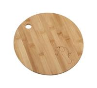 Fackelmann 37723 Tagliere, Bamboo, Marrone, 24x24x1 cm