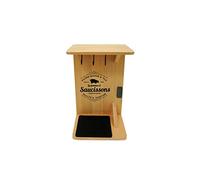 Fackelmann 37834 37834-Supporto, Supporto secca, Porta Salsiccia, 30,5 x 20 x 10,5 cm, Legno, Marrone