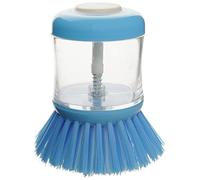 Fackelmann 41576 - Spazzola per Stoviglie con Serbatoio per Liquido, Plastica, Blu, 8 x 7 x 5 cm