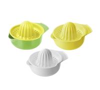 Fackelmann 42620 Spremiagrumi manuale 250 ml, spremi agrumi con contenitore, spremi limoni, arance, pompelmi e lime, plastica, giallo, verde, bianco, 14.5 x 11.5 x 9.5 cm