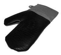 Fackelmann 42760 - Guanto da Cucina in Silicone e Stoffa da Appendere, 28 cm