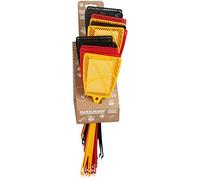 FACKELMANN 44680 - Acchiappamosche in plastica, con dispenser, 40 x 10 x 0,5 cm, colore: Rosso/Giallo/Nero