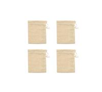 Fackelmann 49110 Sacchetto Tè Accessori Tè Sacchetto Tessuto Cordon, Sacchetto Tessuto Riutilizzabile Cotone, 10,4 x 8,2 cm