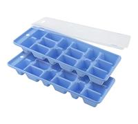 Fackelmann 49353 cubetti di Ghiaccio Former Set 25 x 10 cm 3 Pezzi in Blu/Trasparente, in plastica, 25 x 10 x 6 cm